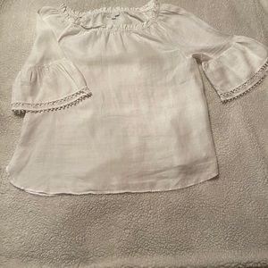 White linen top
